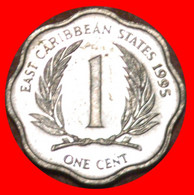 * GREAT BRITAIN (1981-2001): EAST CARIBBEAN STATES ★ 1 CENT 1995 SCALLOPED!★LOW START ★ NO RESERVE! - Oost-Caribische Staten