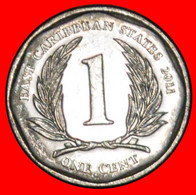 * ROUND (2002-2013): EAST CARIBBEAN STATES ★ 1 CENT 2011 DIES 2+B MINT LUSTRE!★LOW START ★ NO RESERVE! - East Caribbean States