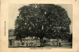 Villechétive * Place Du Village Et Le Chêne * Arbre - Sonstige & Ohne Zuordnung