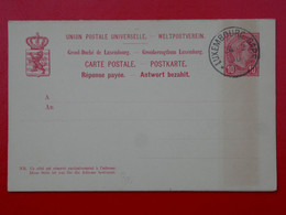 BI 9 LUXEMBOURG  BELLE  CARTE DOUBLE 1900  +AFFRANC. INTERESSANT++. - Stamped Stationery