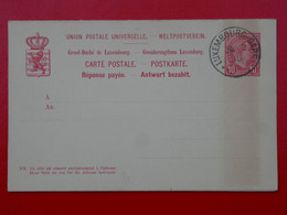 BI 9 LUXEMBOURG  BELLE  CARTE DOUBLE 1900  +AFFRANC. INTERESSANT++. - Interi Postali