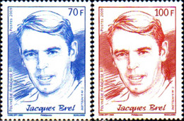 231234 MNH POLINESIA FRANCESA 2009 JACQUES BREL - COMPOSITOR - Used Stamps