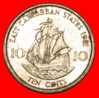 * GREAT BRITAIN (1981-2000): EAST CARIBBEAN★10 CENTS 1981! SHIP Of Sir Francis Drake (1542-1596)★LOW START ★ NO RESERVE! - East Caribbean States