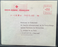 CROIX ROUGE FRANÇAISE PARIS1962 = GUERRE D’ ALGERIE>Genéve Suisse (Schweiz France Red Cross War Cover Lettre Pow - Oorlog In Algerije