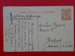 BI 9 LUXEMBOURG  BELLE  CARTE ENTIER RR  1924  A  RABAT MAROC  +AFF. INTERESSANT - Stamped Stationery