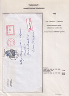 DDCC 865 - Philatélie Moderne - Enveloppe Recommandée Affranchissement MIXTE Mécanique + Timbre TURNHOUT 1992 - 1980-99