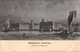 CPA - ENGLAND ANGLETERRE - Greenwich Hospital From An Old Engraving - Sonstige & Ohne Zuordnung