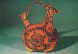 Postcard Ox-shaped Flask Used For Pouring Oil Cypriote Black-on Red Ware Found At Kourion - Sculptures