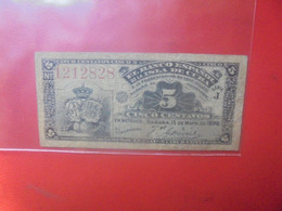 CUBA 5 CENTAVOS 1896 Circuler (L.14) - Kuba