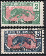 Oubangui Timbres-Poste N°26 & 28 Oblitérés TB Cote 2€50 - Oblitérés