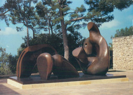 Postcard Three-piece Reclining Figure Artwork Draped 1975 - Sculptures