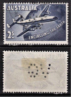 1958 AUSTRALIE PA 10 Oblitéré Perforé VG - Used Stamps