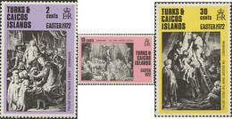 237266 MNH TURKS Y CAICOS 1972 PASCUA - GRABADOS DE REMBRANDT - Turks And Caicos