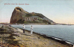 CPA - GIBRALTAR From The Spanish Shore - Colorisée - Sonstige & Ohne Zuordnung