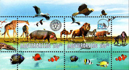 237704 MNH HUNGRIA 2008 CINCUENTENARIO DEL ZOO DE DEBRECEN Y DE VESZPREM - Used Stamps