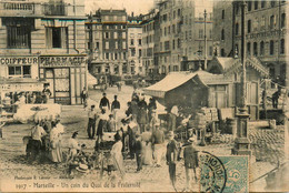 Marseille * Un Coin Du Quai De La Fraternité * Marché Foire * Pharmacie Internationale * Coiffeur - Canebière, Stadscentrum