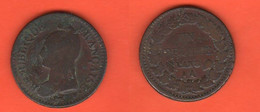 France Francia Un Dècime L'An 8 AA Years 1799 - 1800 Mint Metz Bronze Coin - 1792-1804 1ère République (An I – An XII)