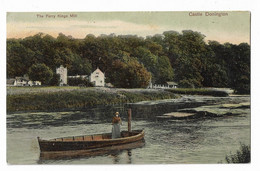 Postcard, Leicestershire, East Midlands, Castle Donington, The Ferry Kings Mill, Boat, House, 1905. - Other & Unclassified