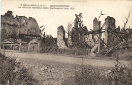 CPA BLANGY-les-ARRAS - Guerre Européenne Les Ruines Des.... (172640) - Saint Laurent Blangy