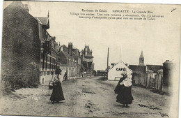 CPA Environs De CALAIS SANGATTE - La Grande Rue Village Trés Ancien... (172726) - Sangatte