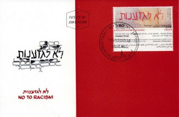 ISRAEL CARTE  MAXIMUM MAX CARD FDC RACISM RACISME 1986 - Maximumkaarten