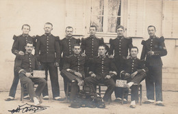 MANONVILLER  - Les Militaires Et Bleus Du 153ème Régiment D' Infanterie - 7ème Escouade - Classe 1906 ( Carte Photo ) - Other & Unclassified