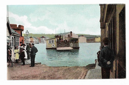 Postcard, Isle Of Wight, Cowes, The Floating Bridge, People, Sea, Buildings, Early 1900s. - Cowes