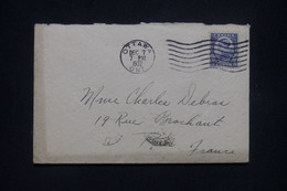 CANADA - Enveloppe De Ottawa Pour Paris En 1932 Avec Vignette Au Dos - L 133873 - Lettres & Documents