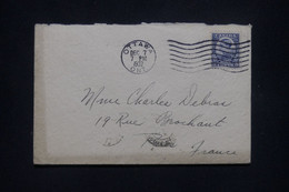 CANADA - Enveloppe De Ottawa Pour Paris En 1932 Avec Vignette Au Dos - L 133873 - Cartas & Documentos