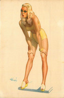 Pin Up Curiosa Mode * CPA Illustrateur André BERMOND * Baigneuse Maillot De Bain - Mode