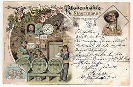 CPA - STRASBOURG (Bas Rhin) - Gruss Aus Serger's Räuberhöhle - Strassburg - 1898 - Strasbourg