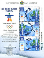 242815 MNH SAN MARINO 2010 21 JUEGOS OLIMPICOS INVIERNO VANCOUVER 2010 - Gebruikt