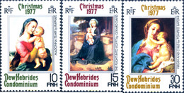 584732 MNH NUEVAS HEBRIDAS 1977 NAVIDAD - Collections, Lots & Séries