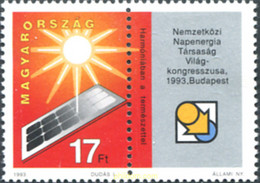 243341 MNH HUNGRIA 1993 CONGRESO MUNDIAL SOBRE LA ENERGIA SOLAR - Oblitérés