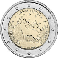 2 Euro ESTONIA 2021 LOBO WOLF - EESTI - NUEVA - SIN CIRCULAR - NEW 2€ - Estland