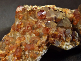 Spessartine & Smoky Quartz ( 6 X 2.2 X 1.5 Cm ) - Wushian Spessartine Mine - Zhangzhou - Fujian - China - Minéraux