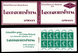 N°188-C2, PHENA, 10 Timbres, TB (certificat)  Qualité: ** - Antiguos: 1906-1965