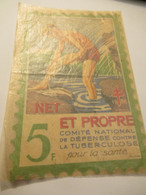 Timbre De Soutien Antituberculeux/Comité National De Défense Contre La Tuberculose/5 Francs/Net & Propre/1938TIBANTI15 - Malattie