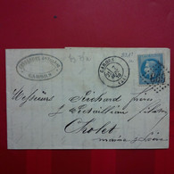 LETTRE CAHORS POUR CHOLET 1870 - 1863-1870 Napoléon III Con Laureles