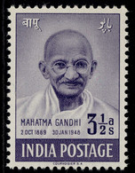 India 1948 Mahatma Gandhi (Sg#306) 3½a Violet Mint MLH As Per Scan - Nuovi