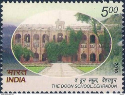 INDIA 2010 STAMP THE DOON SCHOOL, DEHRADUN 1v Stamp MNH P.O Fresh & Fine - Autres & Non Classés