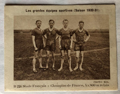 RARE Ancienne Image 1932 Vache Qui Rit - Stade Français 1930-1931 - Champion De France Relais 4x800 M - Leichtathletik