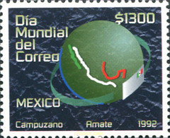 248596 MNH MEXICO 1992 DIA MUNDIAL DEL CORREO - Autres & Non Classés