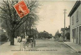 Ambérieu * Avenue De La Gare Et Rue Jean De Paris * Attelage - Non Classificati