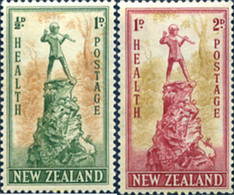 248826 MNH NUEVA ZELANDA 1945 EN PROVECHO DE LAS OBRAS PARA LA INFANCIA - Errors, Freaks & Oddities (EFO)