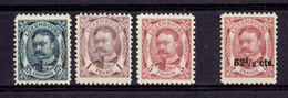 LUXEMBOURG - LOT TP N°82 - 83 - 85 - 88 - XX MNH - 1906 Willem IV