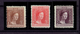 LUXEMBOURG - LOT TP N°107/109 - XX MNH TTB - 1914-24 Marie-Adélaïde