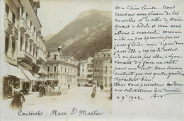 Cauterets * Carte Photo 1902 * Place St Martin - Cauterets