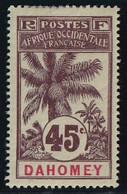 Dahomey N°27 - Neuf * Avec Charnière - TB - Unused Stamps