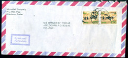 Sudan 1995 (?) Airmail Cover To Netherlands Mi 493 (2) - Soudan (1954-...)